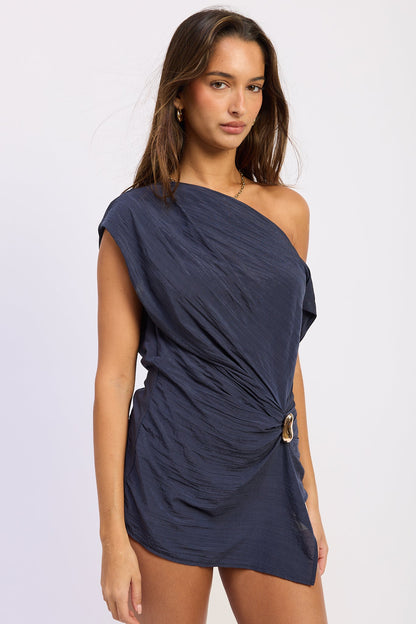 The Willow Asymmetrical Drape Top