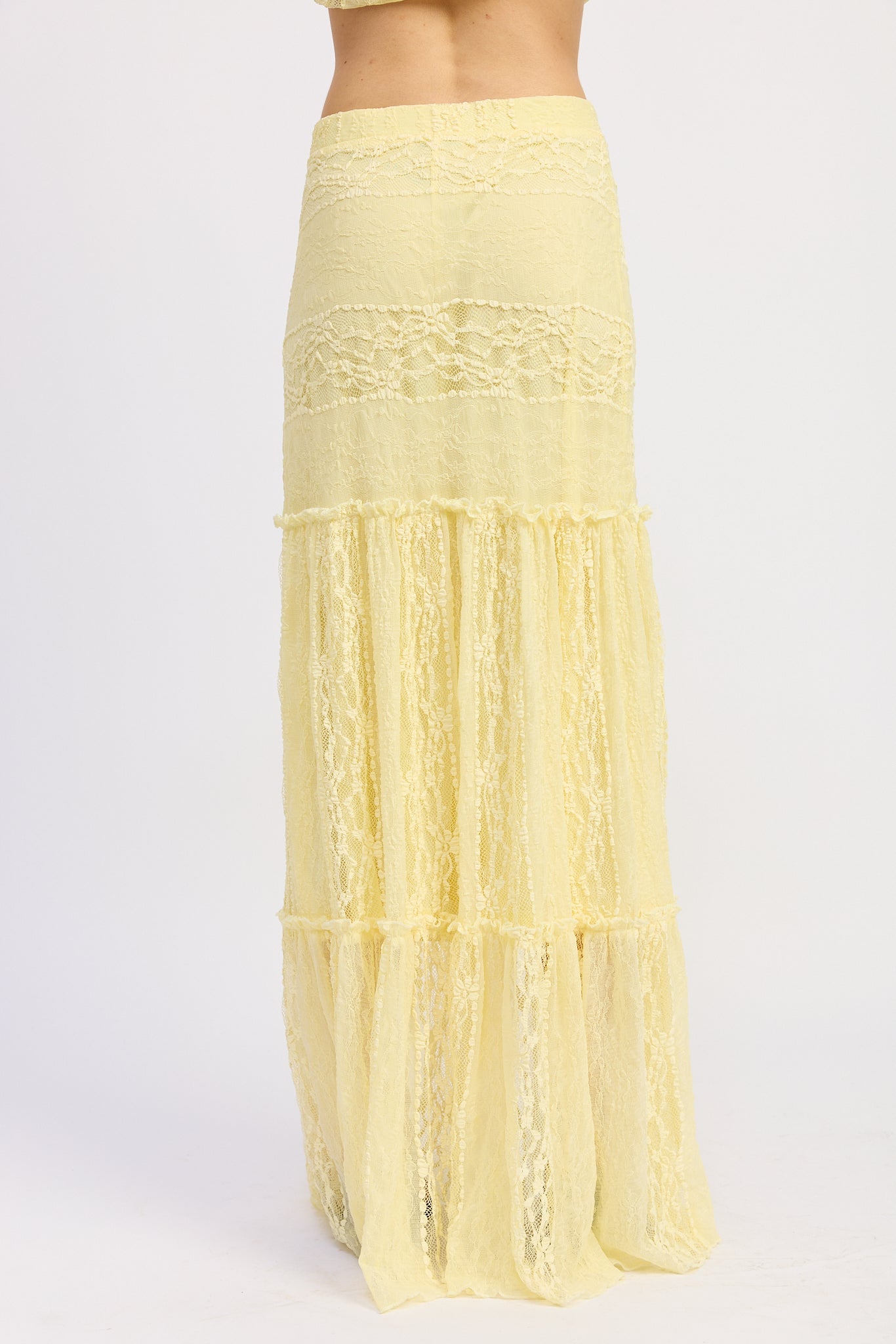 Romantic Lace Mermaid Maxi Skirt