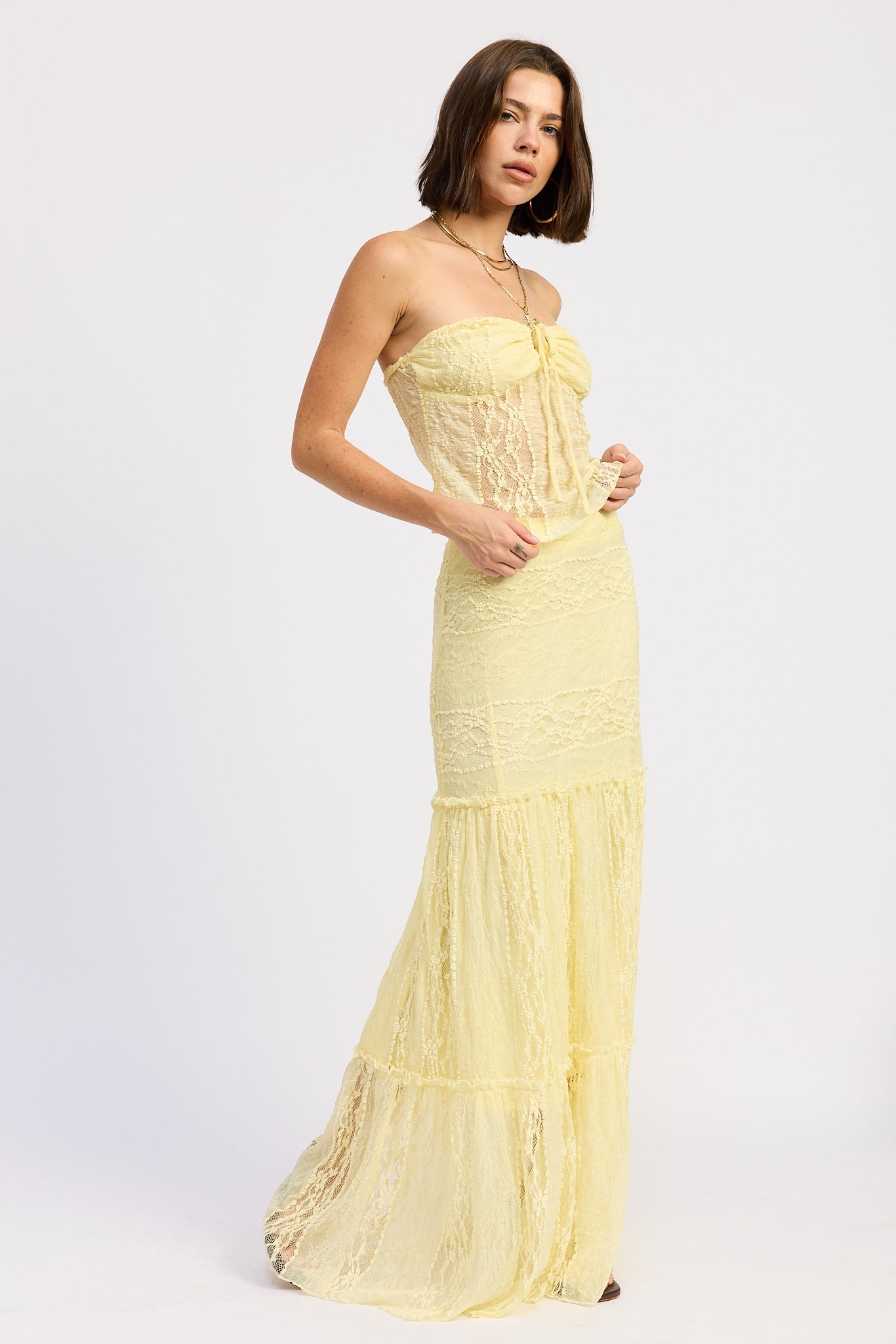 Romantic Lace Mermaid Maxi Skirt
