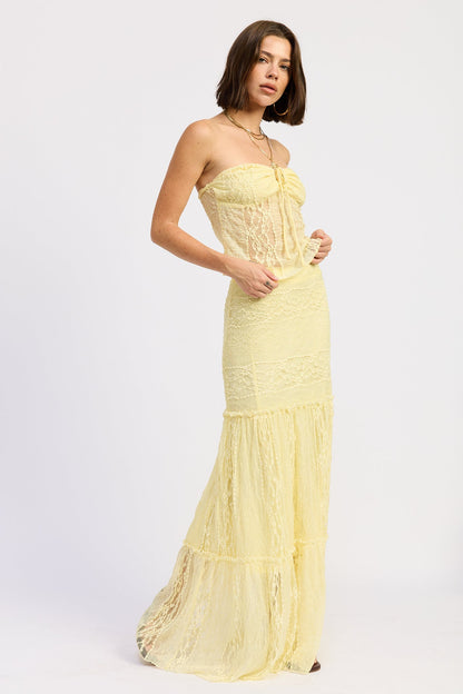 Romantic Lace Mermaid Maxi Skirt