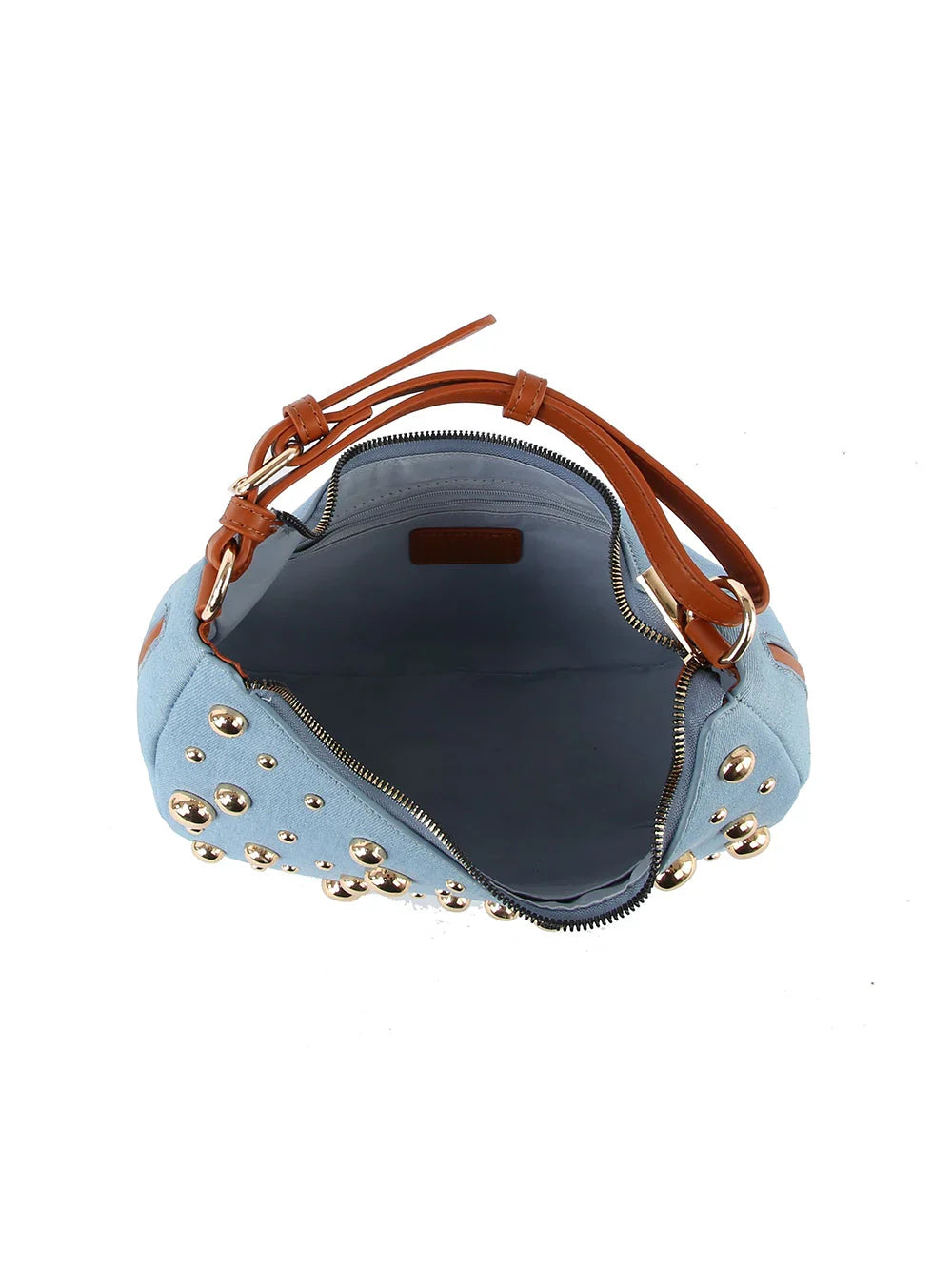 The Nova Studded Crescent Bag