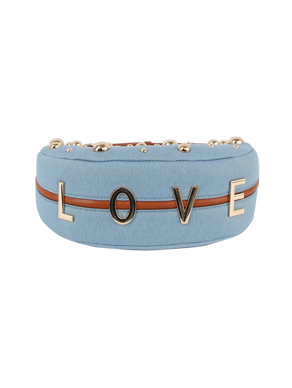 The Nova Studded Crescent Bag