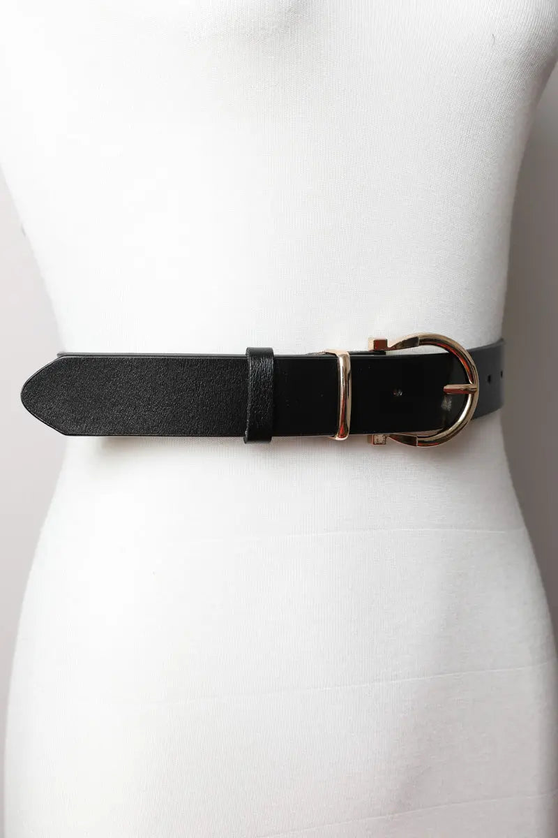 Gold Horseshoe Statement Belt