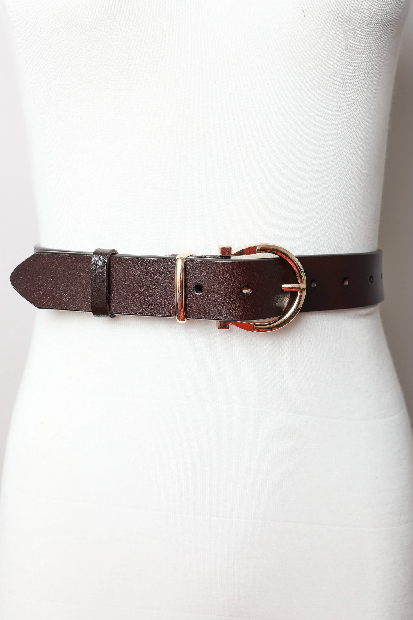 Gold Horseshoe Statement Belt