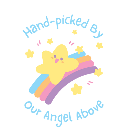 Hand-picked By Our Angel Above Infant Loss Awareness Baby Short-Sleeve One Piece - Mari’Anna Tees