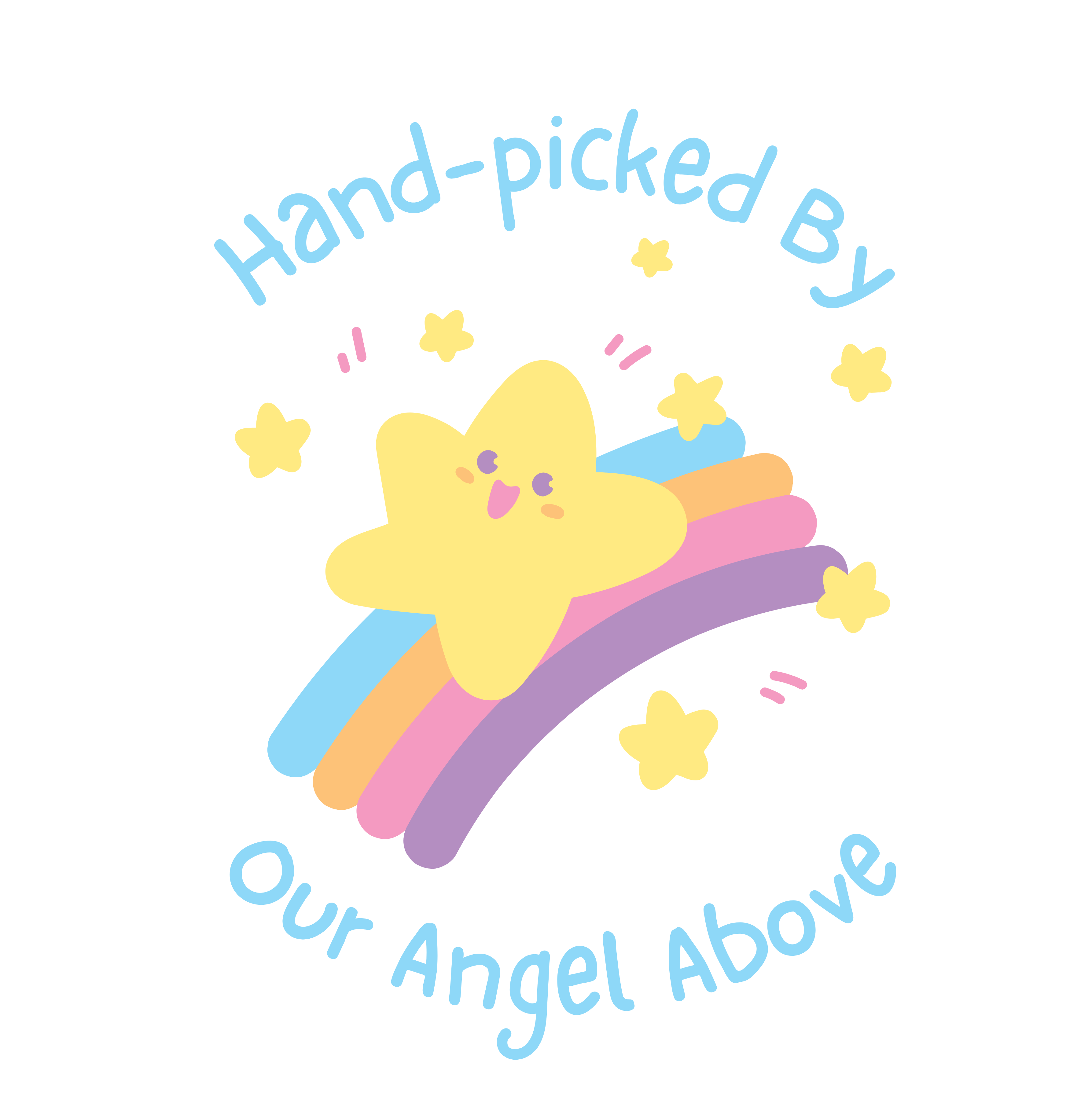 Hand-picked By Our Angel Above Infant Loss Awareness Baby Short-Sleeve Tee