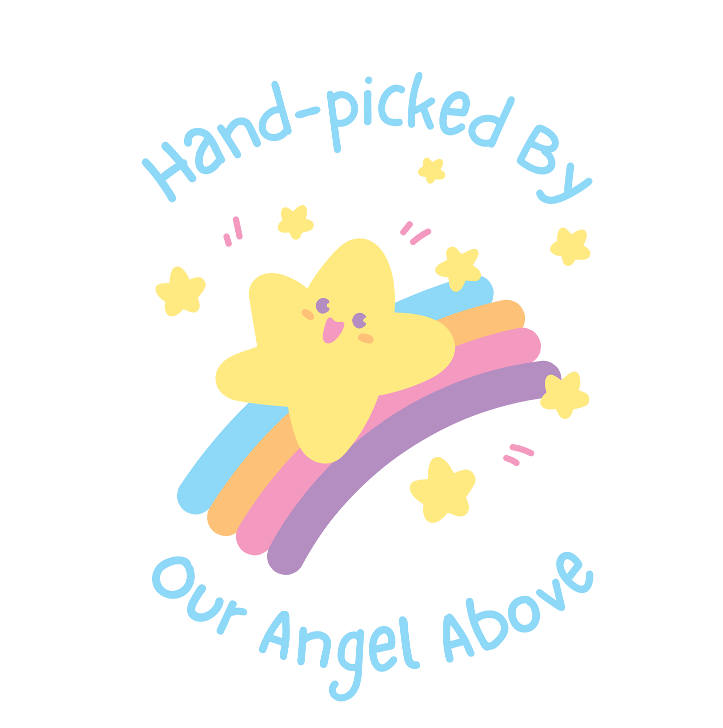 Hand-picked By Our Angel Above Infant Loss Awareness Baby Short-Sleeve Tee - Mari’Anna Tees