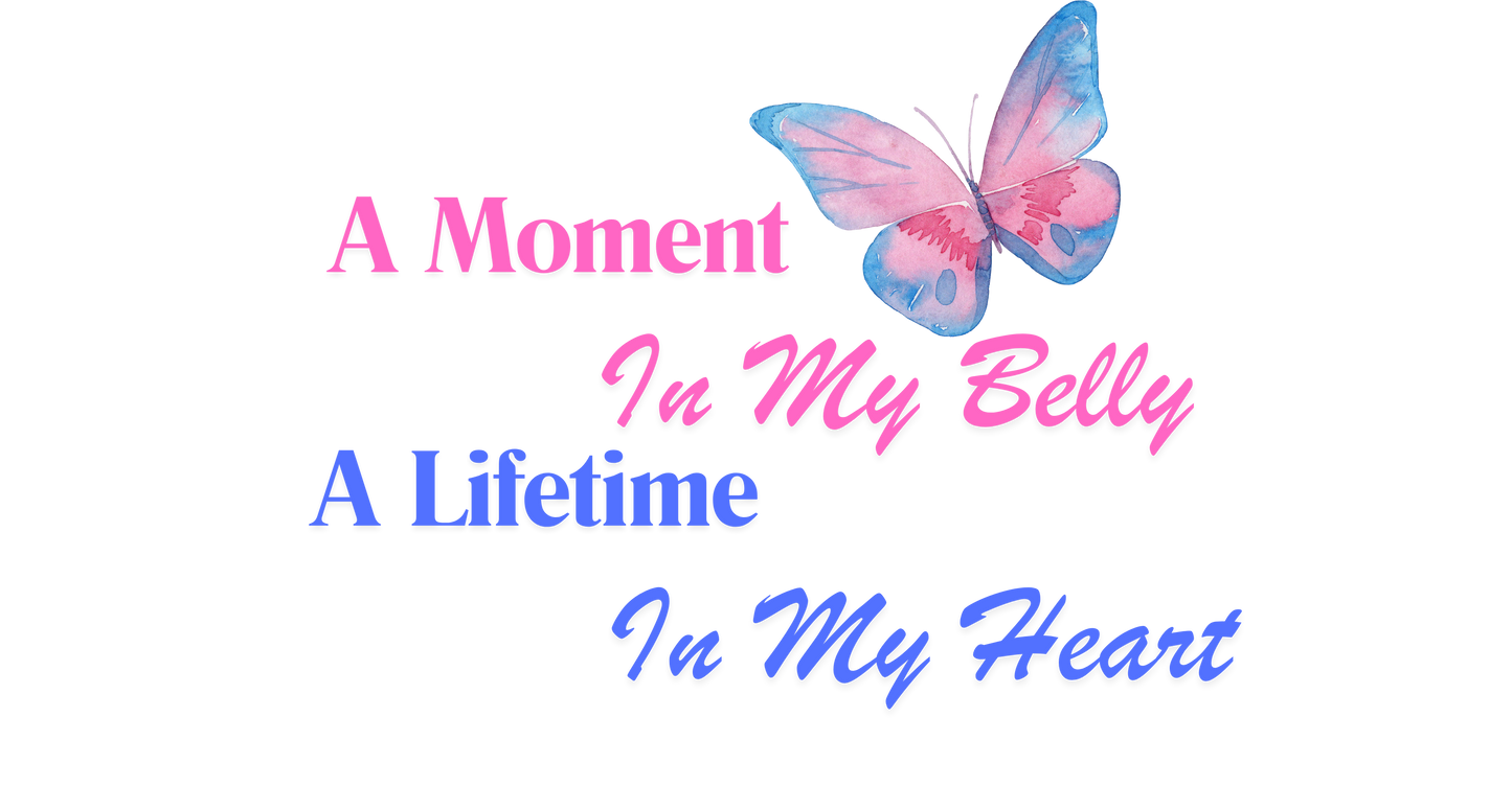 A Moment in my Belly A Lifetime in my Heart Pregnancy Loss Awareness Unisex t-shirt - Mari’Anna Tees