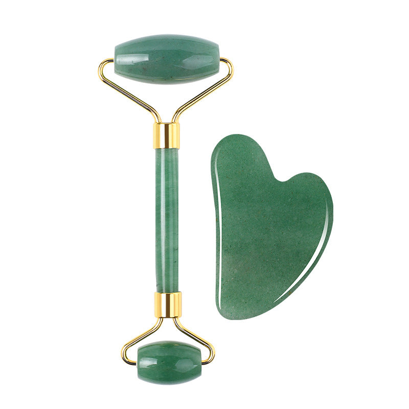 Jade Roller Gua Sha Beauty Massage Set