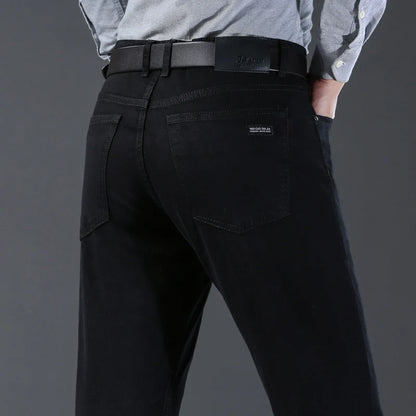 High-Quality Fashion Casual Cotton Black Denim Pants - Mari’Anna Tees