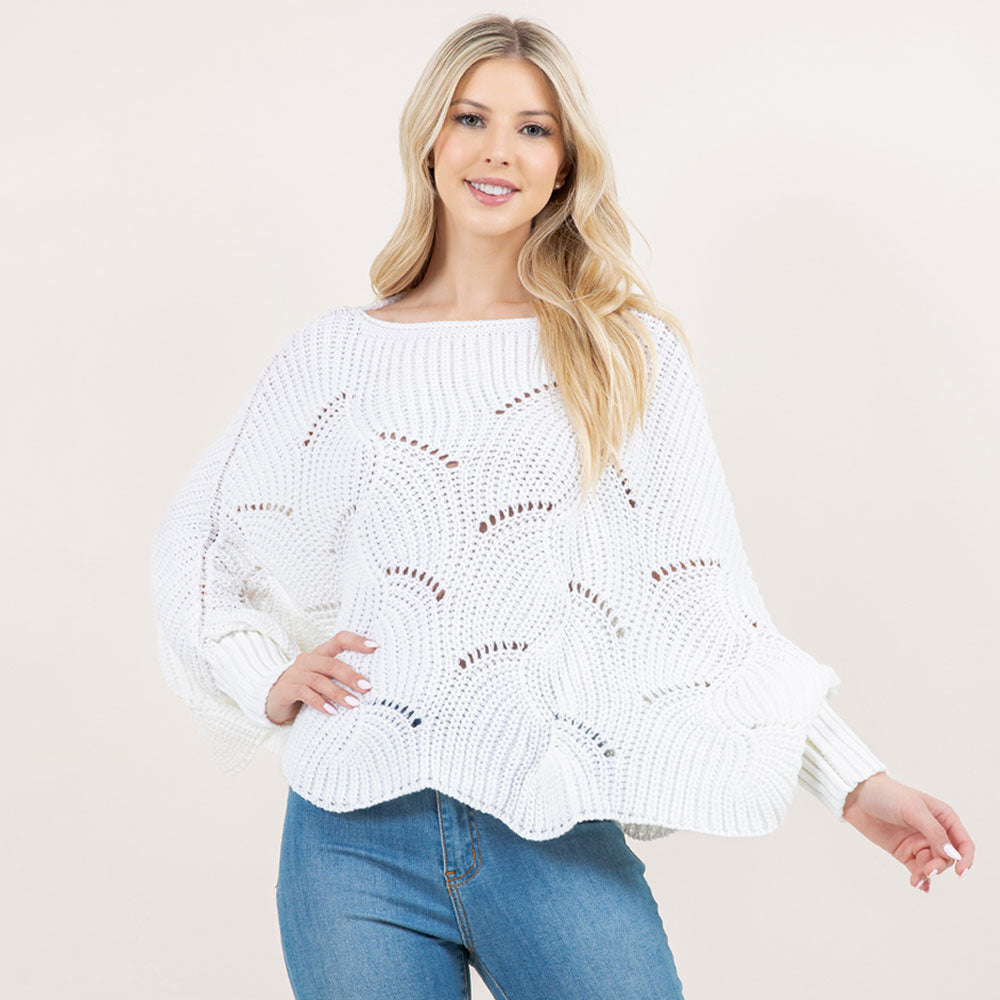The Amara Open-Knit Sweater