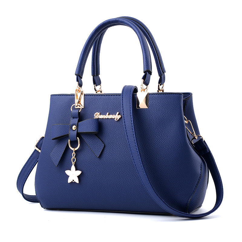 Women’s Shoulder Bag With Bow knot and Star Pendant Charm - Mari’Anna Tees