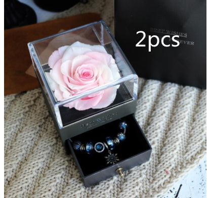 Eternal Rose Jewelry With Charm Bracelet 