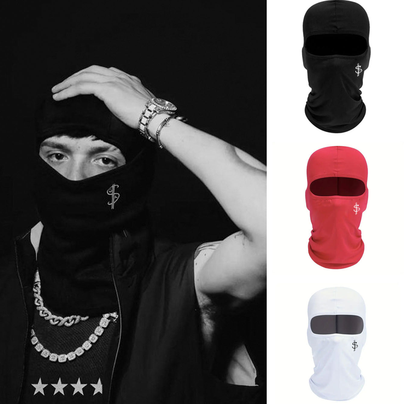 Mens Full Cover Fashion Printed Head Cover