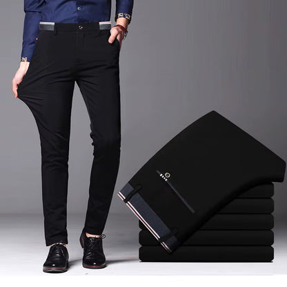 Business Casual Trousers for Men - Straight Fit, Comfortable & Stylish