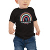Load image into Gallery viewer, Rainbow Baby Heart Infant Loss Awareness Baby Jersey Short Sleeve Tee - Mari’Anna Tees