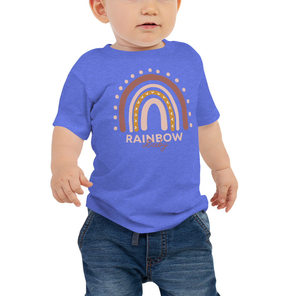 Rainbow Baby Boho Infant Loss Awareness Baby Short-Sleeve Tee - Mari’Anna Tees