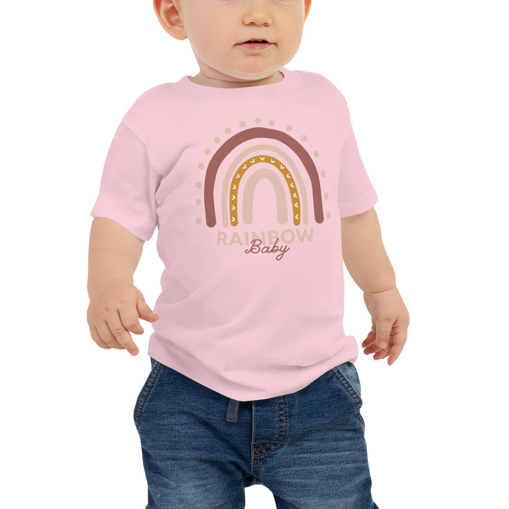 Rainbow Baby Boho Infant Loss Awareness Baby Short-Sleeve Tee - Mari’Anna Tees