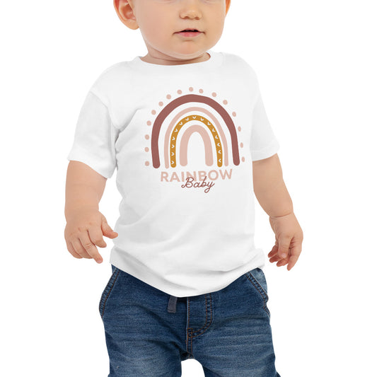 Rainbow Baby Boho Infant Loss Awareness Baby Short-Sleeve Tee - Mari’Anna Tees