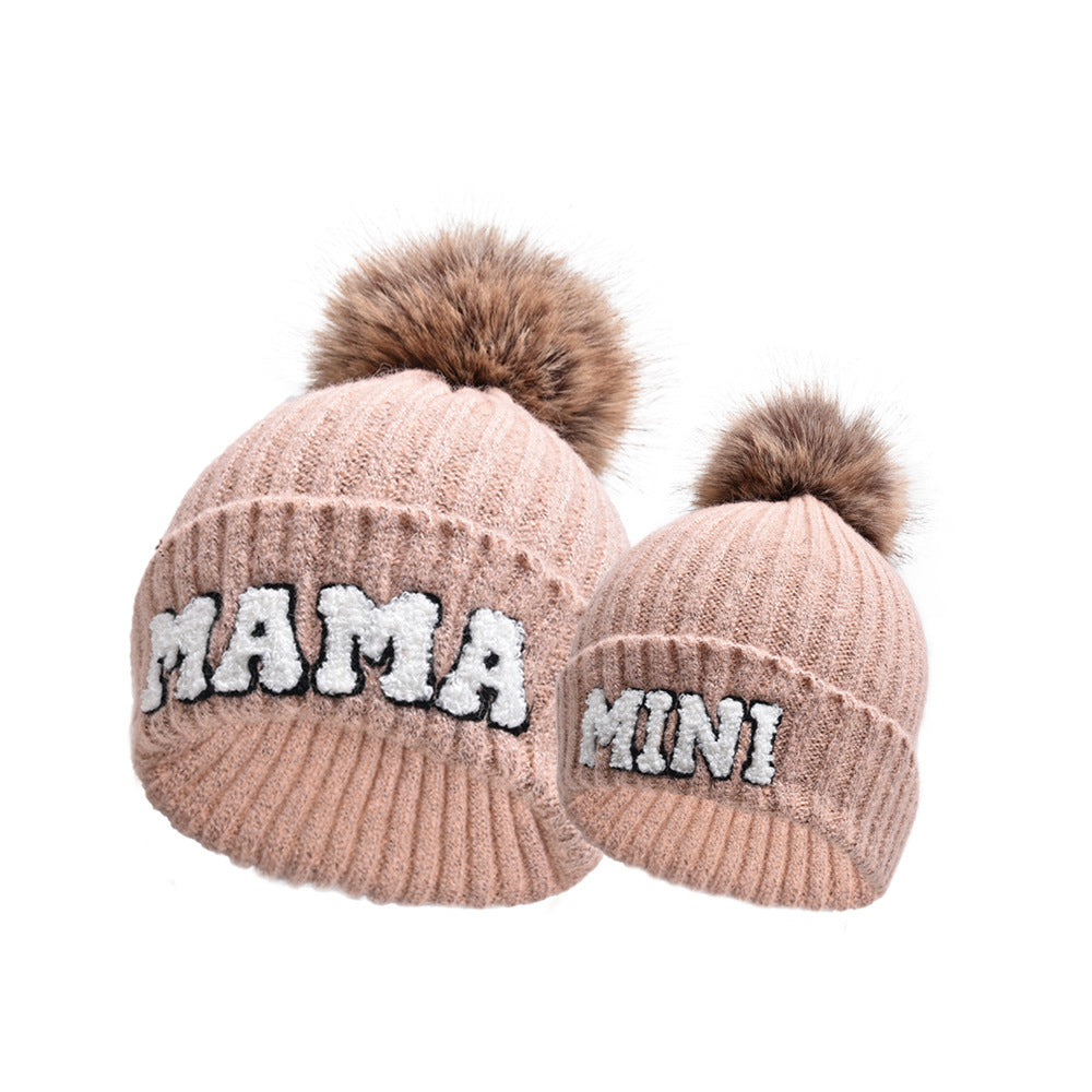 Mama Mini Matching Knit Beanie Hat