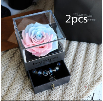 Eternal Rose Jewelry With Charm Bracelet 