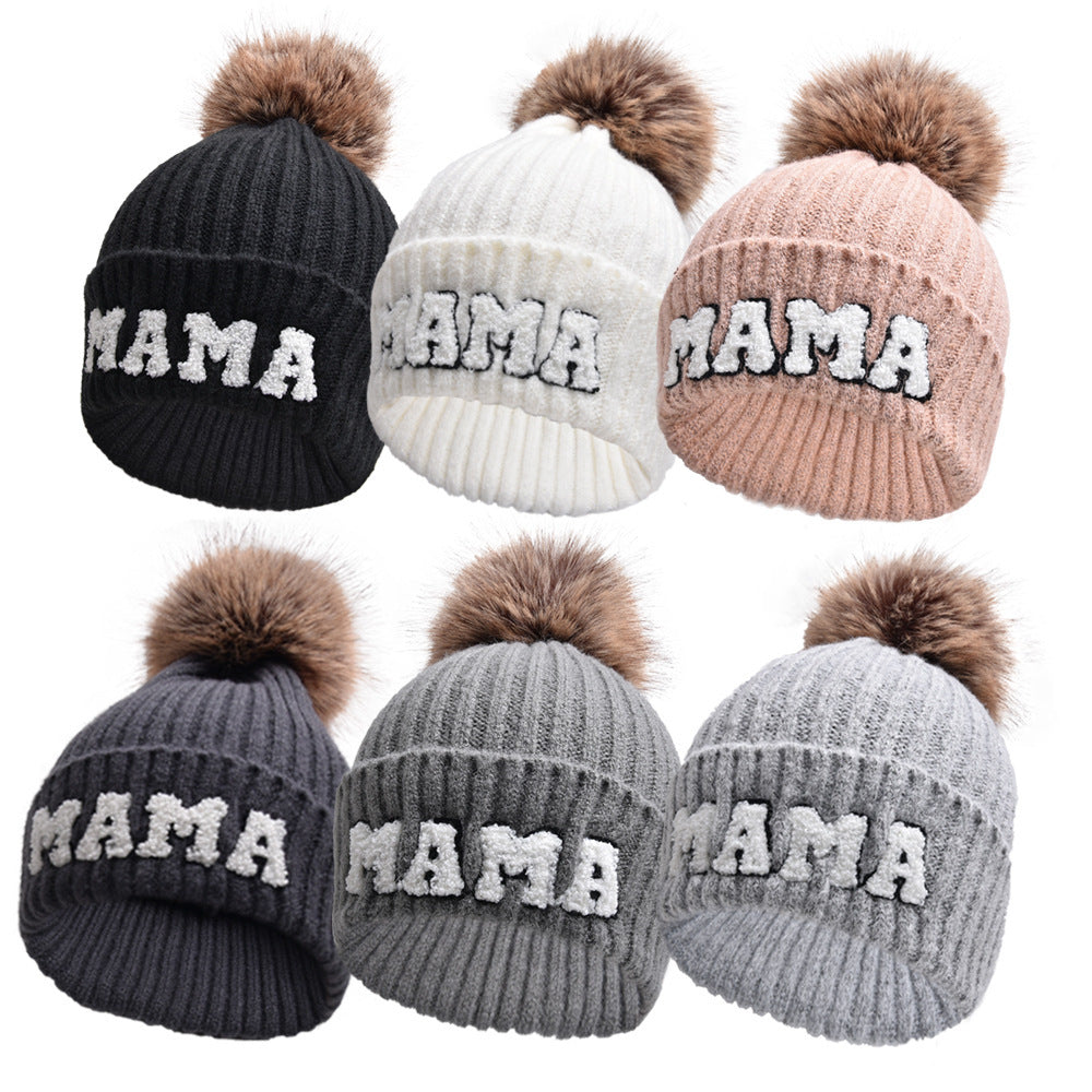 Mama Mini Matching Knit Beanie Hat