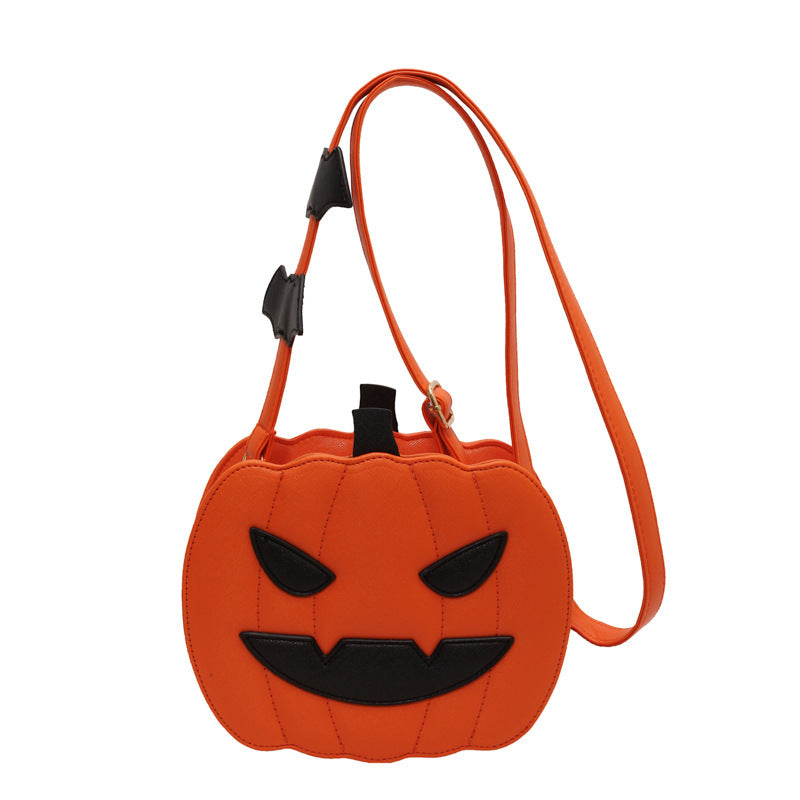 Cute Jack-o'-lantern Crossbody Bag With Bat Personalized Creative Women’s Bag - Mari’Anna Tees