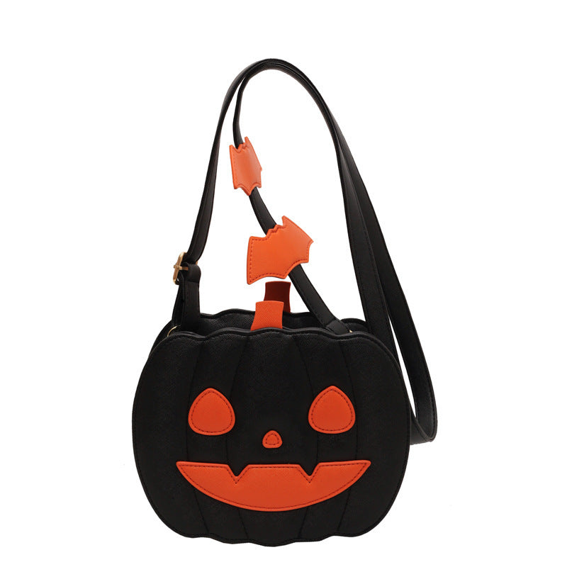 Cute Jack-o'-lantern Crossbody Bag With Bat Personalized Creative Women’s Bag - Mari’Anna Tees