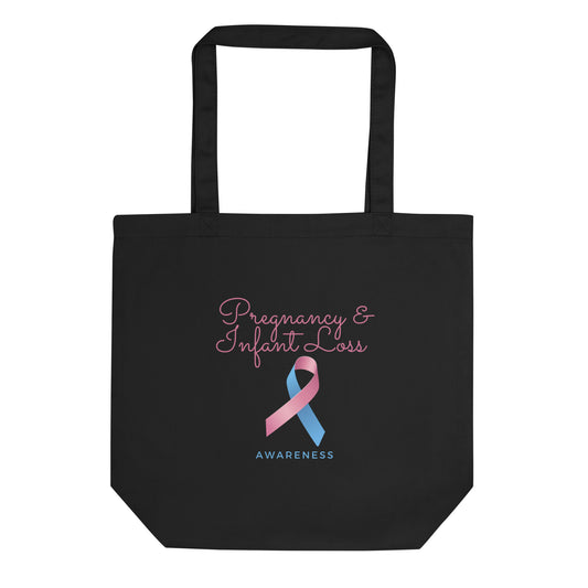 Pregnancy and Infant Loss Awareness Ribbon Eco Tote Bag - Mari’Anna Tees