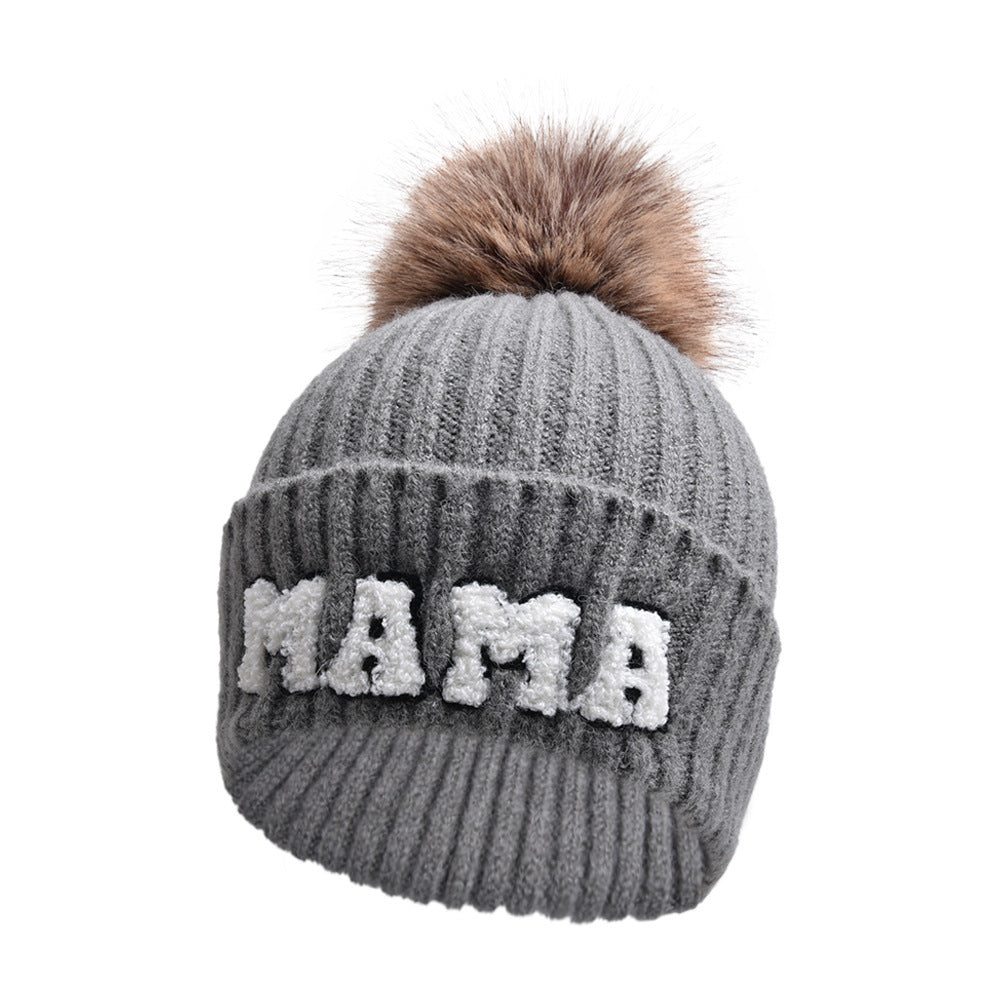 Mama Mini Matching Knit Beanie Hat