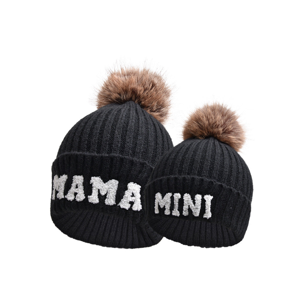 Mama Mini Matching Knit Beanie Hat