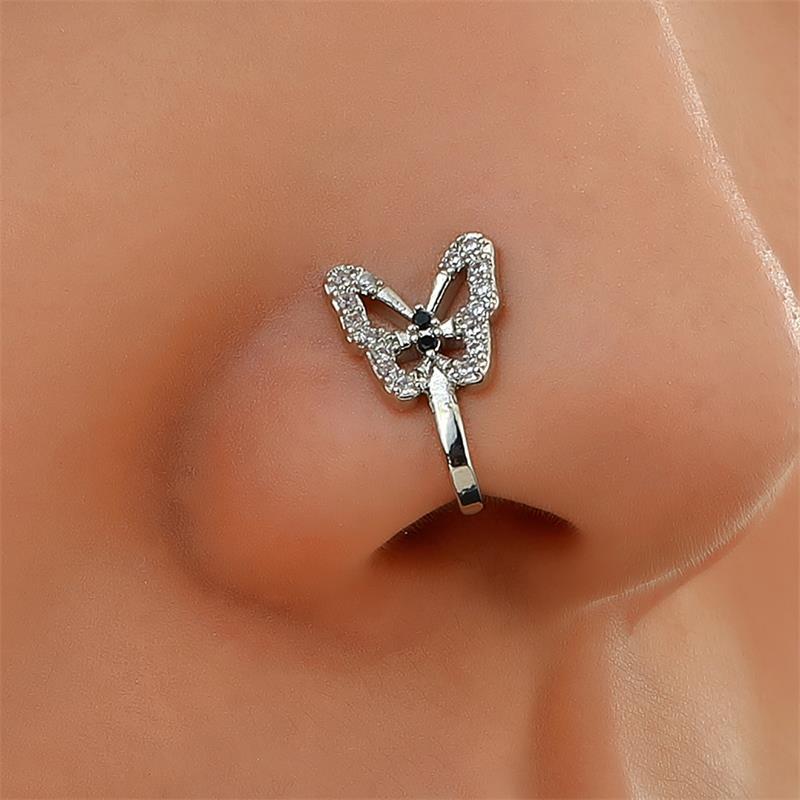 Flutter into Fashion: The Clip-On Butterfly Nose Ring - Mari’Anna Tees