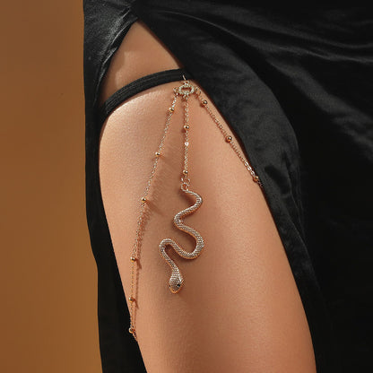 Bohemian Thigh Chain with Snake Pendant - Mari’Anna Tees