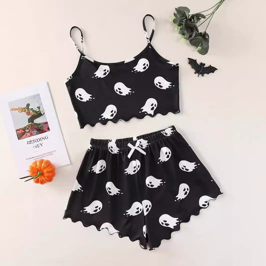 Cozy Halloween Theme Pajama Sets for Women