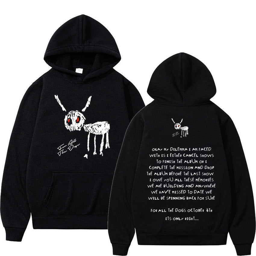 Rapper Drake “For All The Dogs” Letter Hoodie