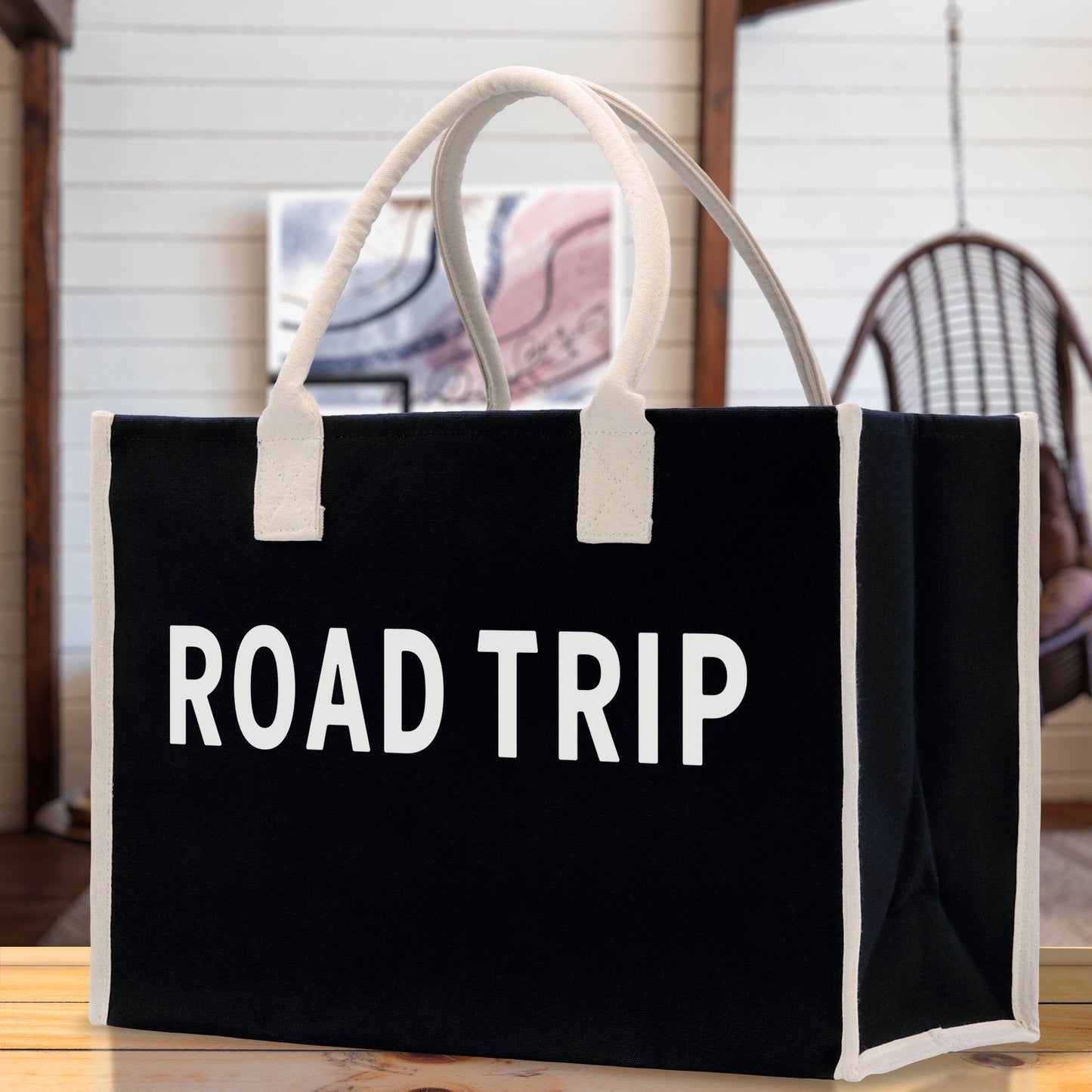Road Trip Canvas Weekender Tote Bag