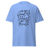 Load image into Gallery viewer, I&#39;ve Got a Good Heart But This Mouth Unisex Classic Tee