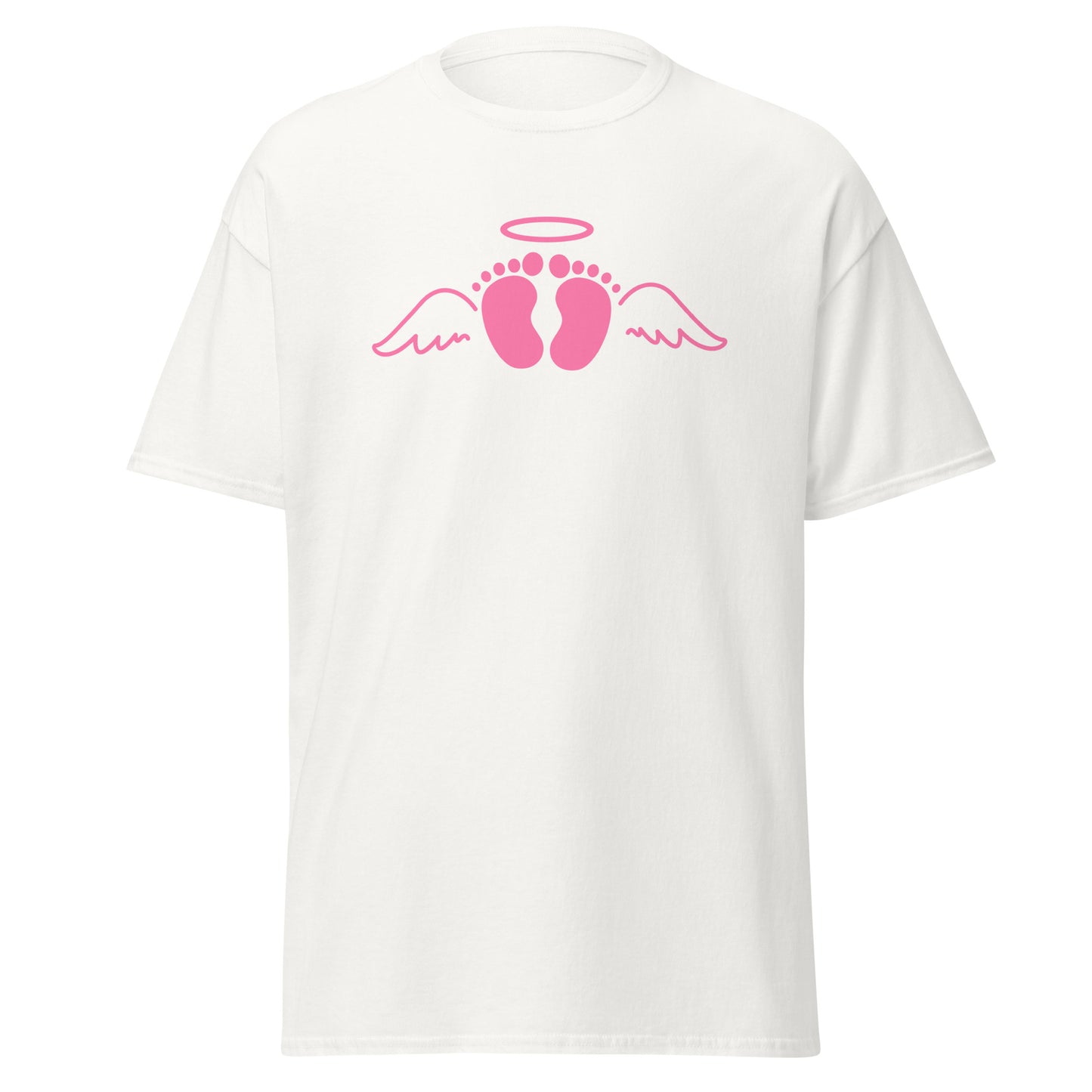 Pink Angel Baby Feet Unisex Classic Tee