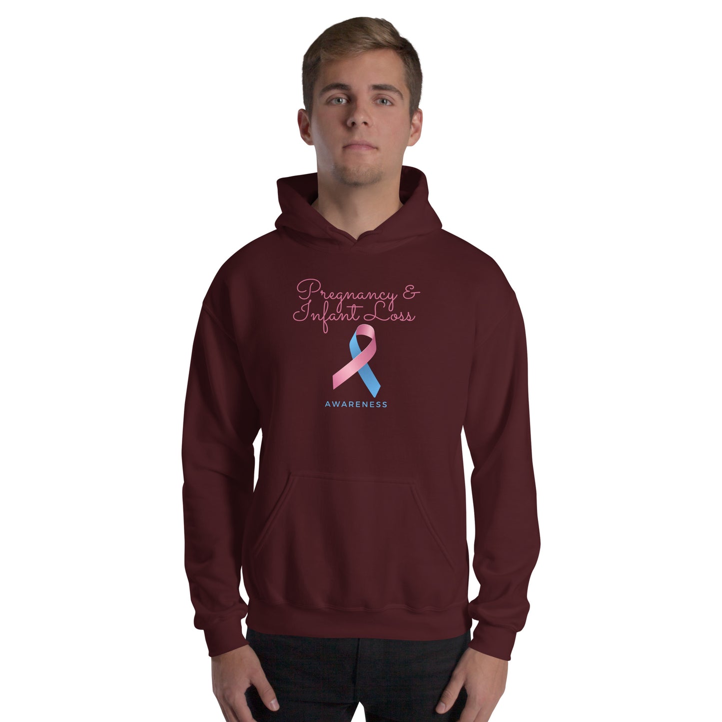 Pregnancy and Infant Loss Awareness Ribbon Unisex Hoodie - Mari’Anna Tees