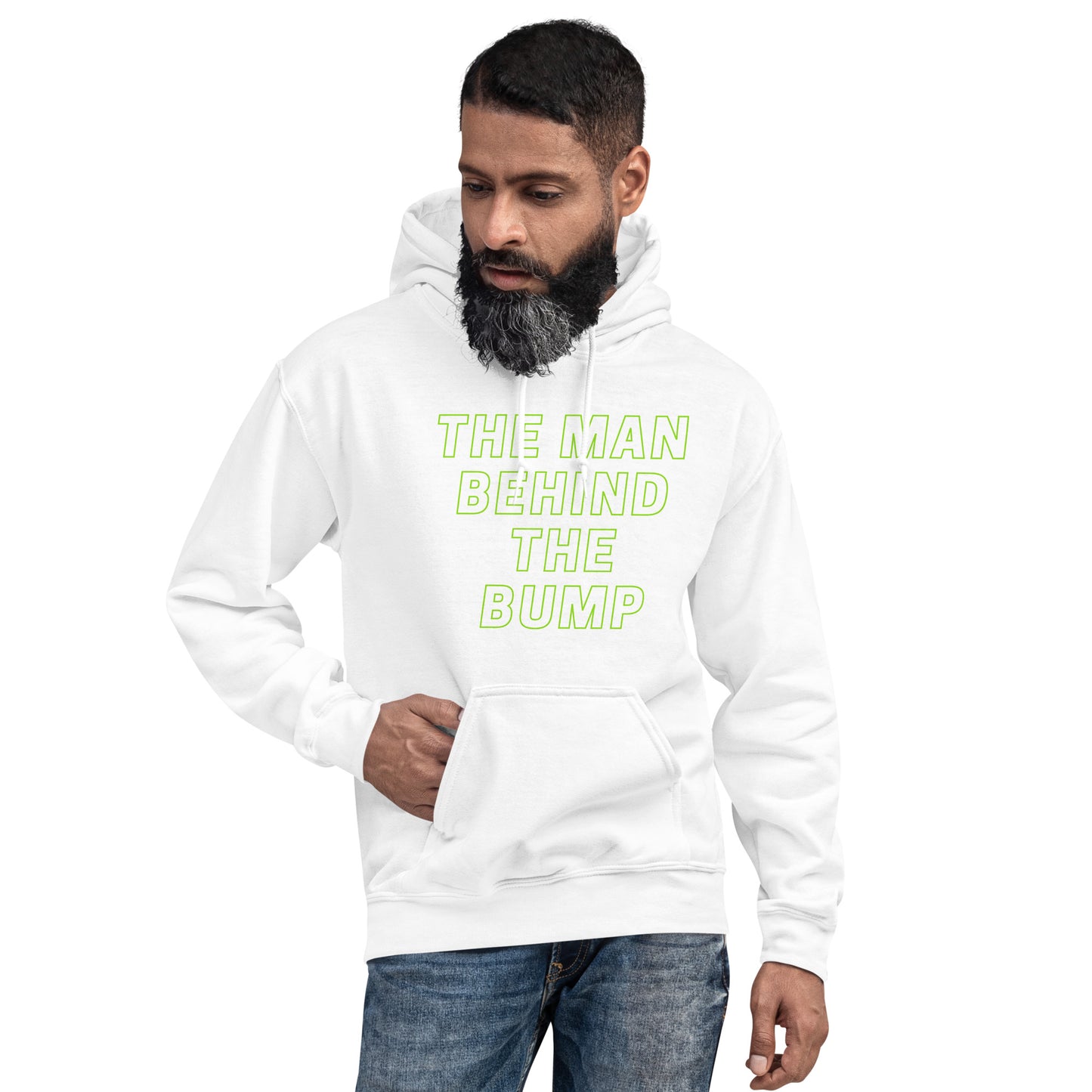 The Man Behind The Bump Unisex Hoodie - Mari’Anna Tees