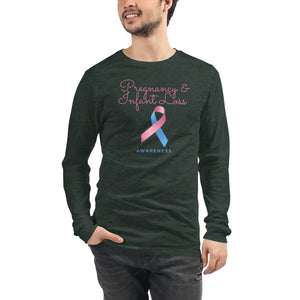 Pregnancy and Infant Loss Awareness Ribbon Unisex Long Sleeve Tee - Mari’Anna Tees