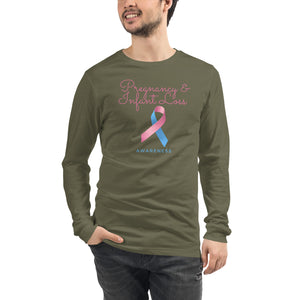 Pregnancy and Infant Loss Awareness Ribbon Unisex Long Sleeve Tee - Mari’Anna Tees