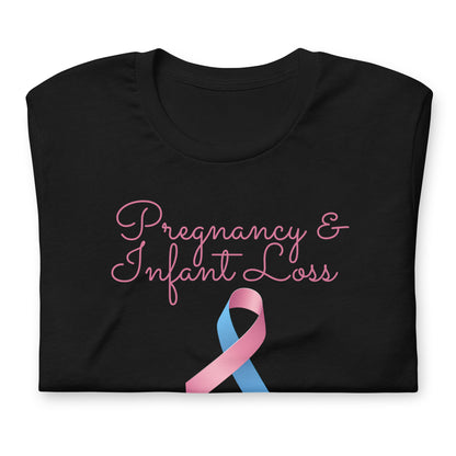 Pregnancy & Infant Loss Awareness Ribbon Unisex T-Shirt - Mari’Anna Tees