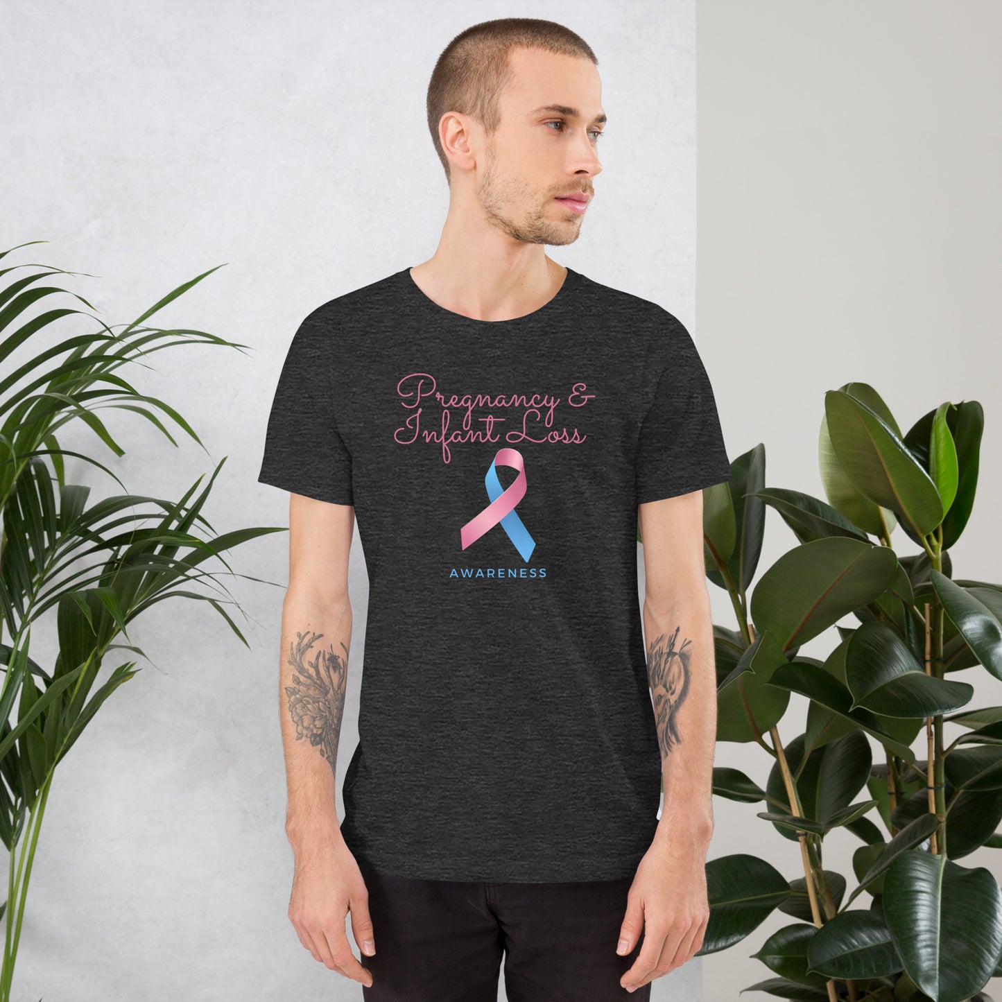 Pregnancy & Infant Loss Awareness Ribbon Unisex T-Shirt - Mari’Anna Tees