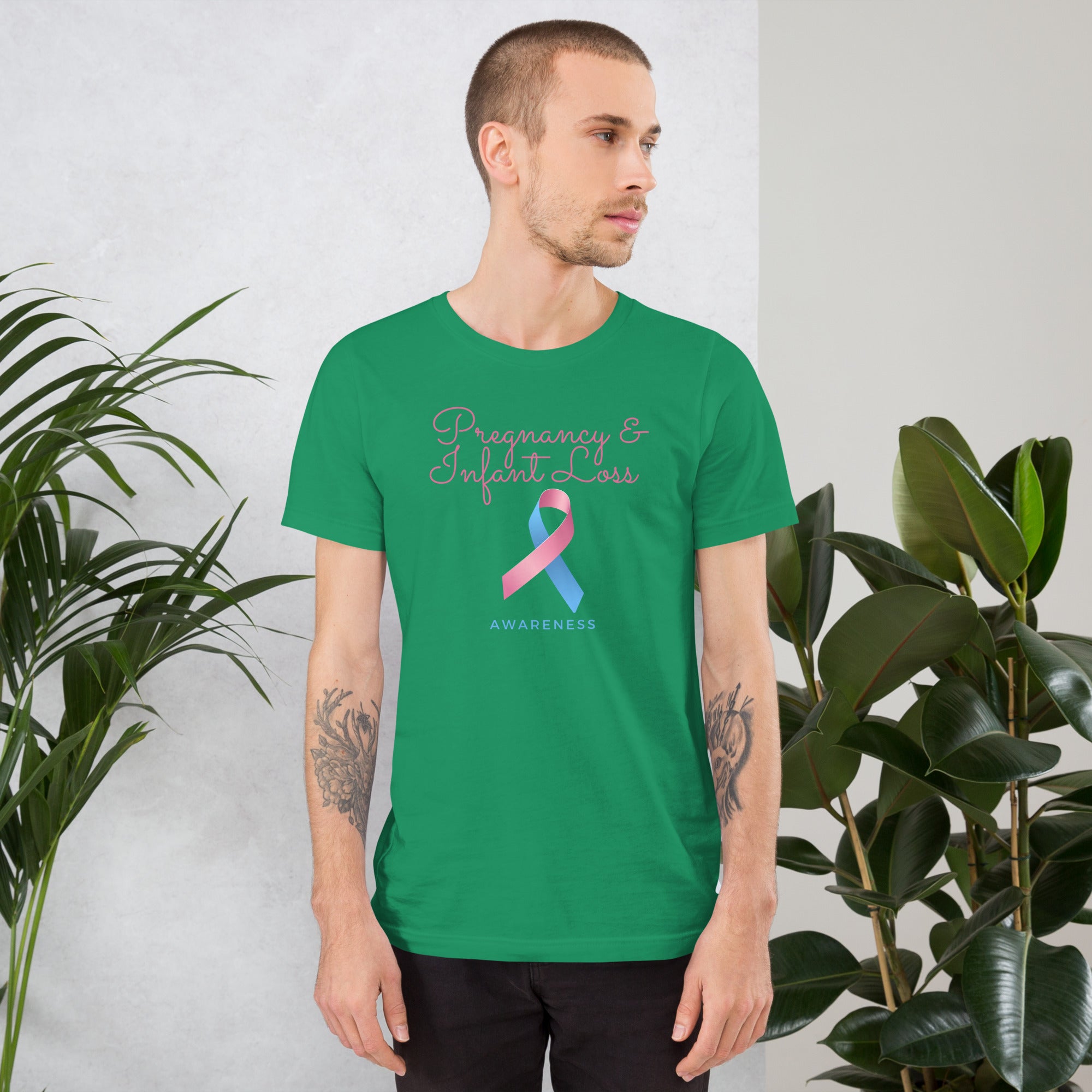 Pregnancy & Infant Loss Awareness Ribbon Unisex T-Shirt - Mari’Anna Tees