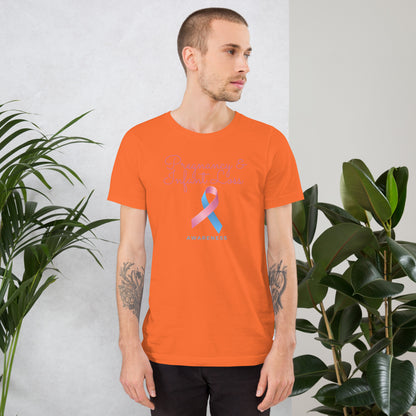 Pregnancy & Infant Loss Awareness Ribbon Unisex T-Shirt - Mari’Anna Tees