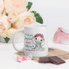 Dreams Really Can Come True Baby Flower Elephant White Glossy Mug - Mari’Anna Tees