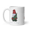 Load image into Gallery viewer, Season&#39;s Greetings Christmas Gnome White glossy mug