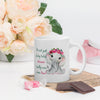 Dreams Really Can Come True Baby Flower Elephant White Glossy Mug - Mari’Anna Tees