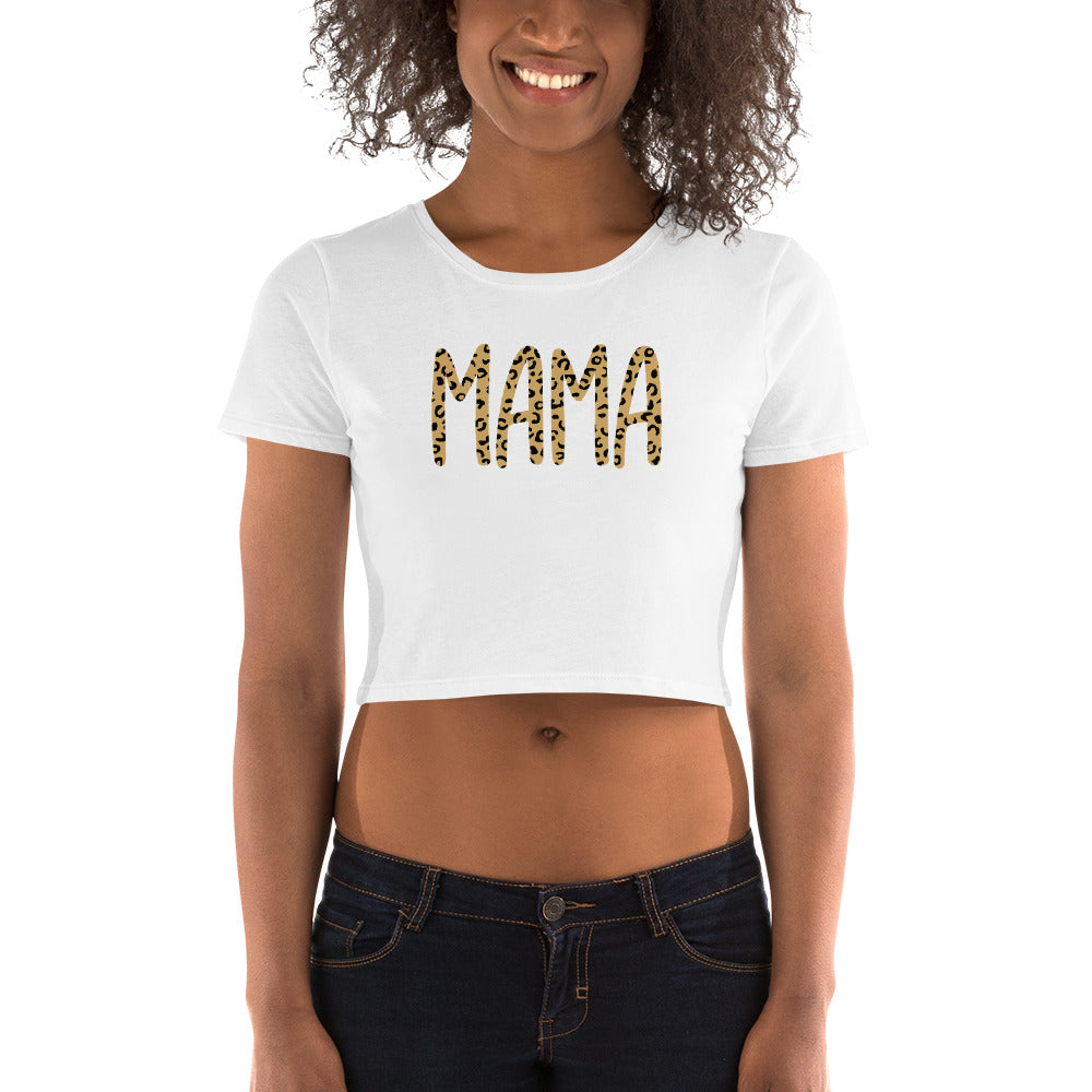 Mama Leopard Women’s Crop Tee
